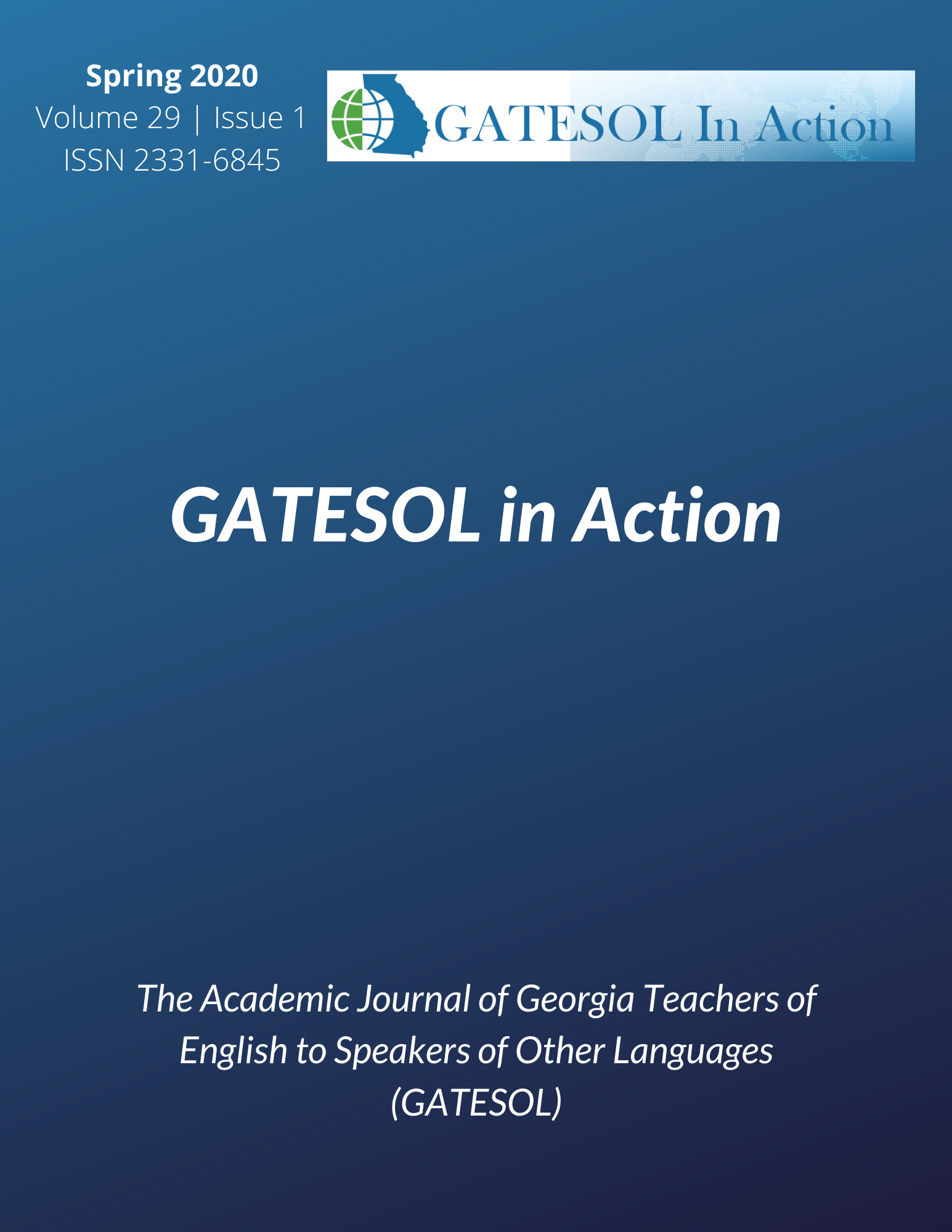GATESOL in Action (Spring 2020, Volume 29, Issue 1)